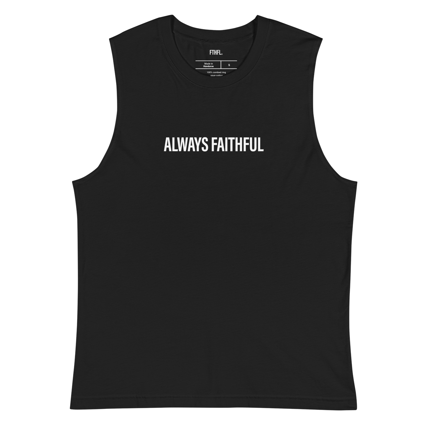 Always Faithful Muscle Tee | Black